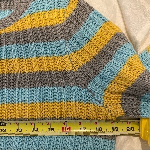 Prince & Fox Striped Crop Sweater Junior Extra Large NWT - Picture 11 of 16